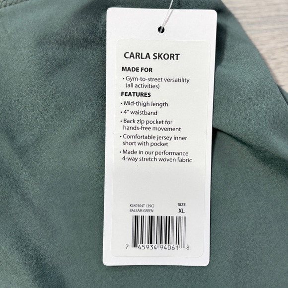 Marika Green Carla Skort - size XL NWT - Picture 2 of 7